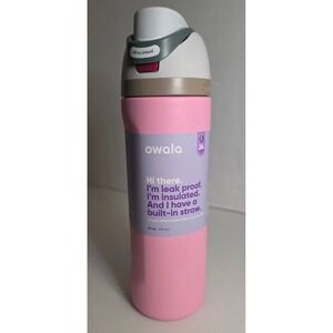 Owala FreeSip 24oz Kickflip Pink Bottle New Tag Retaped